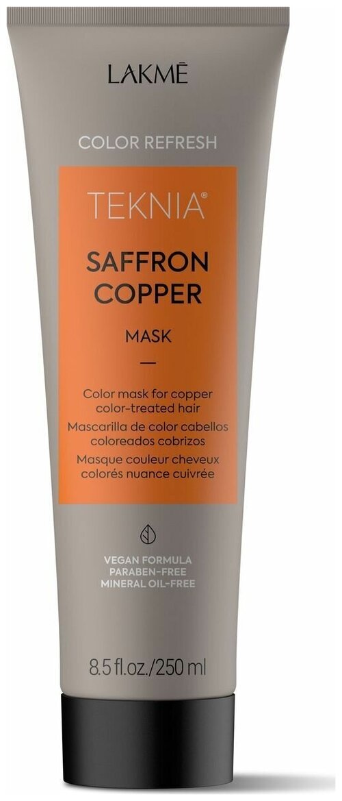 Lakme Teknia Refresh Saffron Copper Маска для обновления цвета медных оттенков волос, 250 г, 250 мл, туба