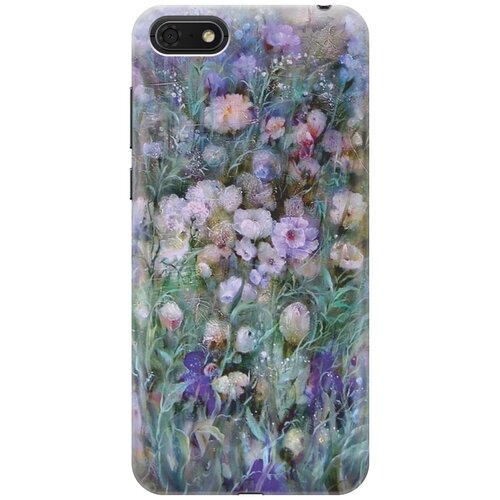 фото Re:paчехол - накладка artcolor для huawei y5 (2018) / y5 prime (2018) / honor 7s / honor 7a с принтом "сиреневое поле"