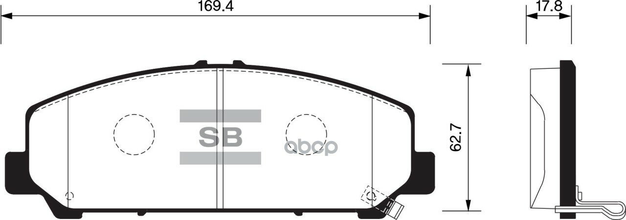 Колодки Тормозные Дисковые Nissan Armada 07-11/Parthfinder 4.0 11>/Xterra 11> Sp1448 Sangsin brake арт. SP1448
