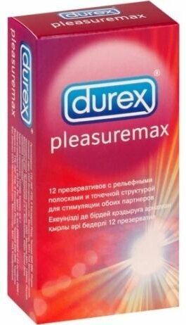 Презервативы Durex Pleasuremax рельефные, 12 шт - фото №2