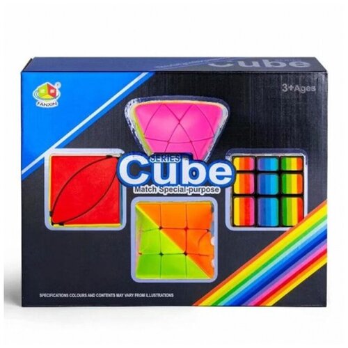 фото Набор головоломок cube (в коробке 4 шт) fanxin