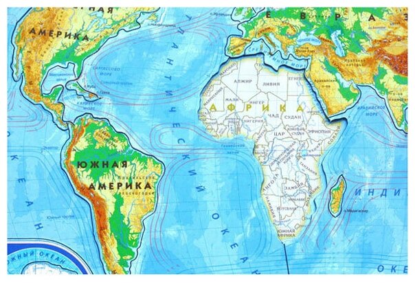 Пазл магнитный АГТ Геоцентр Карта мира - фото №3