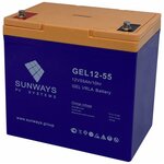 Аккумуляторная батарея SUNWAYS GEL 12-55 - изображение