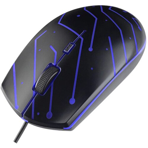 Мышь оптическая проводная Perfeo MAZE PF-A4782 с LED подсветкой черная 93900₽
