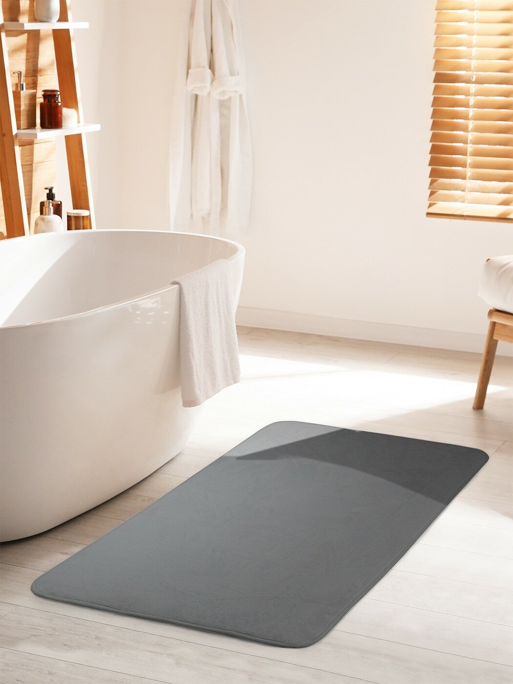 Коврик для ванной комнаты и туалета противоскользящий JoyArty "Мелкий текстиль" 60х100 см