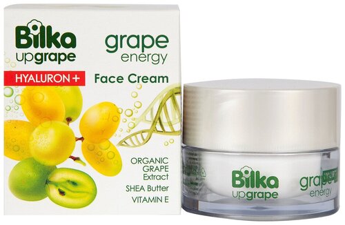Bilka Grape Energy Hyaluron+ Крем для лица увлажняющий, 40 мл