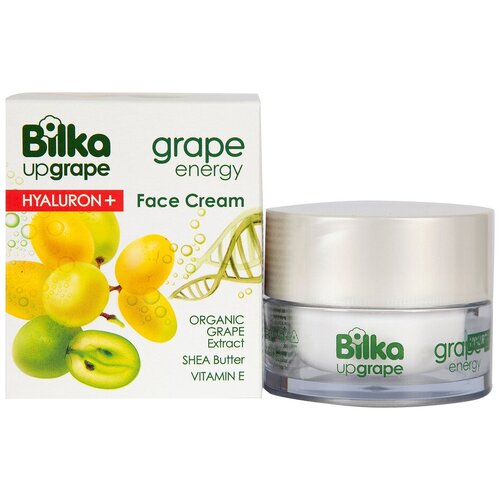 Bilka Grape Energy Hyaluron+ Крем для лица увлажняющий, 40 мл