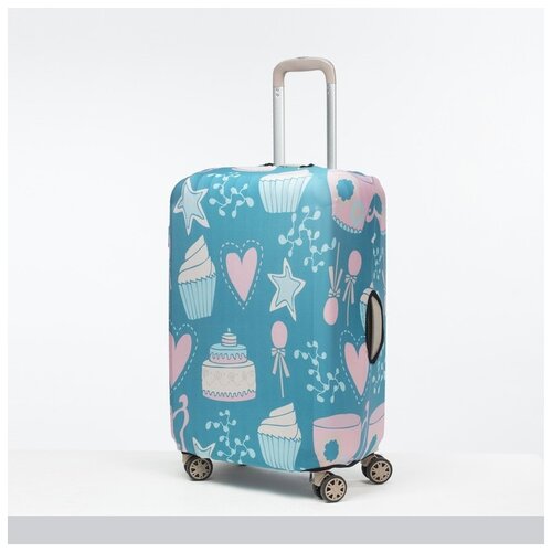 фото Чехол для чемодана малый 24", цвет бирюзовый сима-ленд