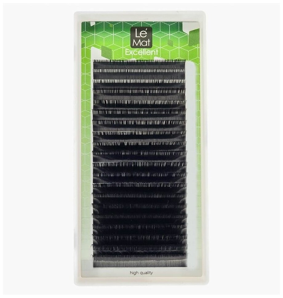 Ресницы черные Le Mat 'Excellent' mix M 0.10 8-13 mm (20 линий)