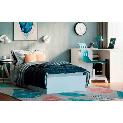 Кровать односпальная с основанием Мори 900.1 Графит 900/2000