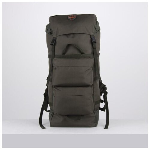 Рюкзак туристический, 100 л, отдел на молнии, 3 наружных кармана, цвет хаки Huntsman 5470984 .