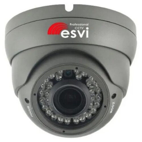 Купольная уличная AHD видеокамера EVL-DC-10B 720p28-12мм темно-серая 259000₽