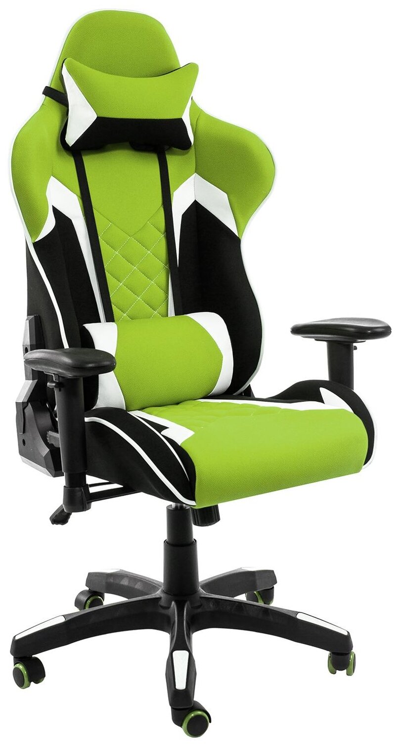 Кресло геймерское Woodville Prime черное/зеленое