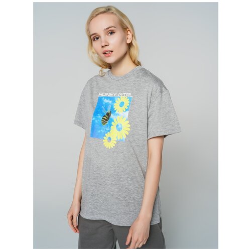 фото Футболка с кор.рукавом твое 78569 размер xs, светло-серый меланж, women