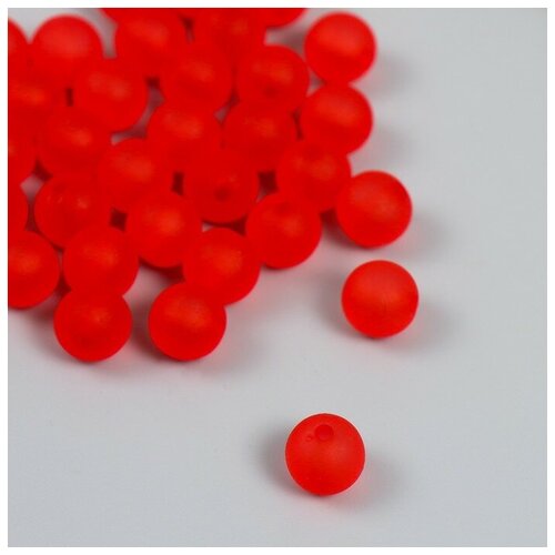Набор пластиковых бусин Астра 10 мм, 20 гр (35+/-3шт), красный набор для плетения браслетов из бусин набор для рукоделия