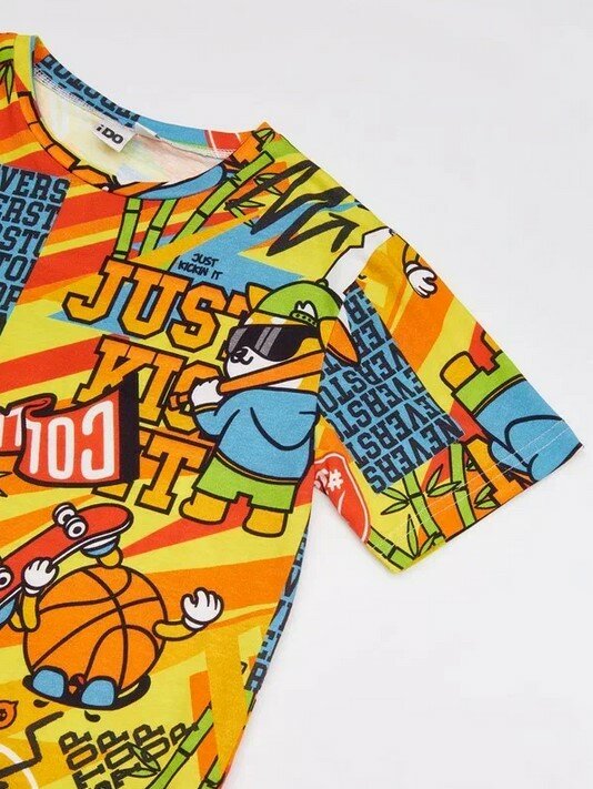 Футболка Ido, размер XL, белый/мультиколор — фото 1