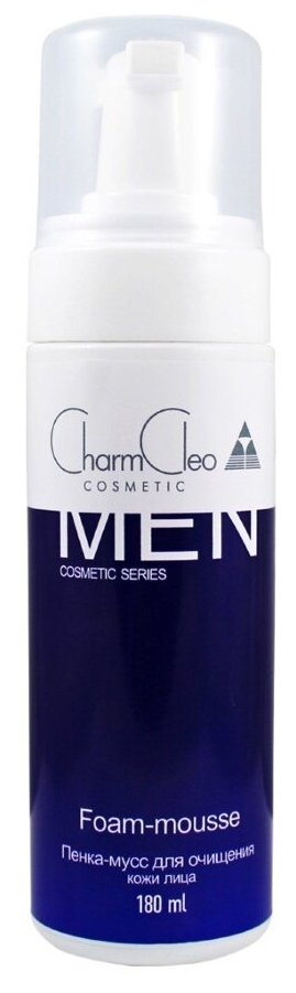 Пенка-мусс для очищения кожи лица мужская Charm Cleo Cosmetic от морщин 180 мл.