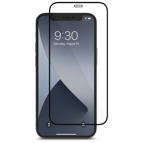 Защитное стекло Moshi AirFoil Pro для экрана iPhone 12 Mini. Цвет контура: черный.