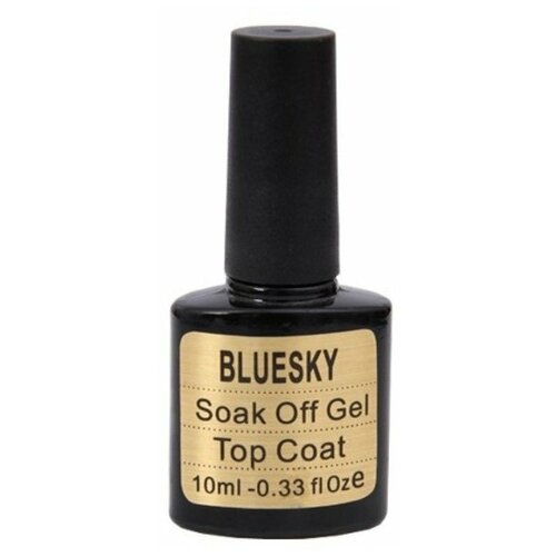 Bluesky Верхнее покрытие Top Coat, прозрачный, 10 мл bluesky верхнее покрытие velvet top прозрачный 10 мл