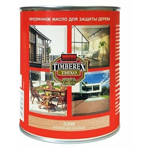 Масло для дерева Rust-Oleum Timberex Thixo , Прозрачный 1л