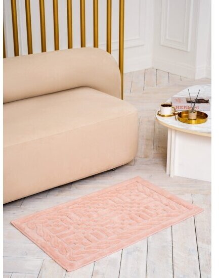 Набор ковриков для ванной Arya Home Arya Berceste 60Х100 2 предмета, Пудра - Розовый