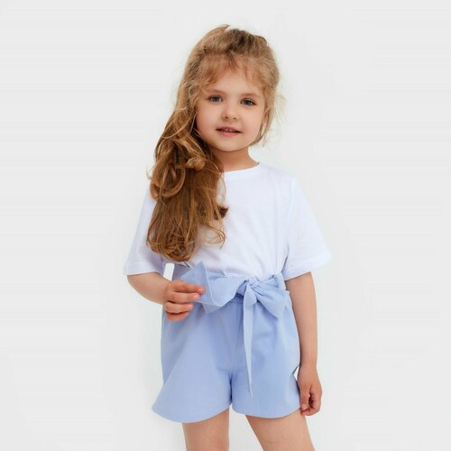 фото Велосипедки kaftan, размер 122-128, голубой, розовый