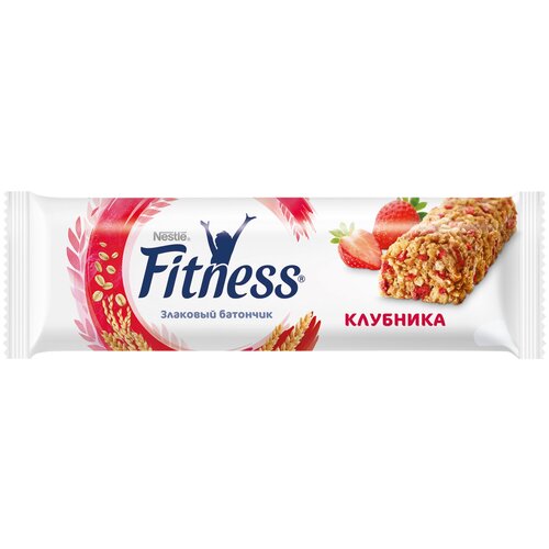 фото Злаковый батончик nestle fitness клубника, 23.5 г