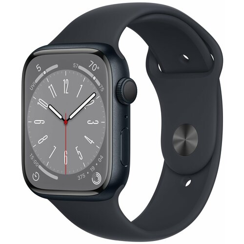 Умные часы Apple Watch Series 8 45 мм Aluminium Case midnight Sport Band SM 4228900₽