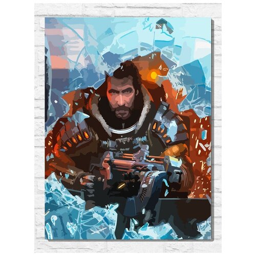 Картина по номерам на холсте игра Lost Planet (PS, Xbox, PC, Switch) - 11232 В 30x40