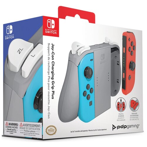 фото Держатель joy-con charging grip plus подзаряжающий для nintendo switch pdp