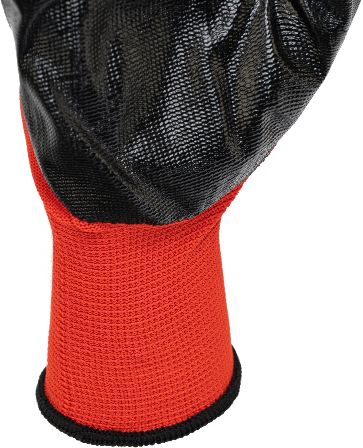 Перчатки полиэфирные с чёрным нитрильным покрытием, размер 9, 13 класс вязки// Stels - фотография № 5