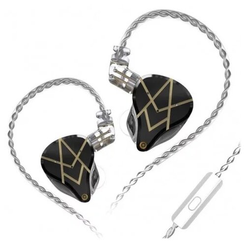 фото Наушники knowledge zenith asx mic, черный/золотой