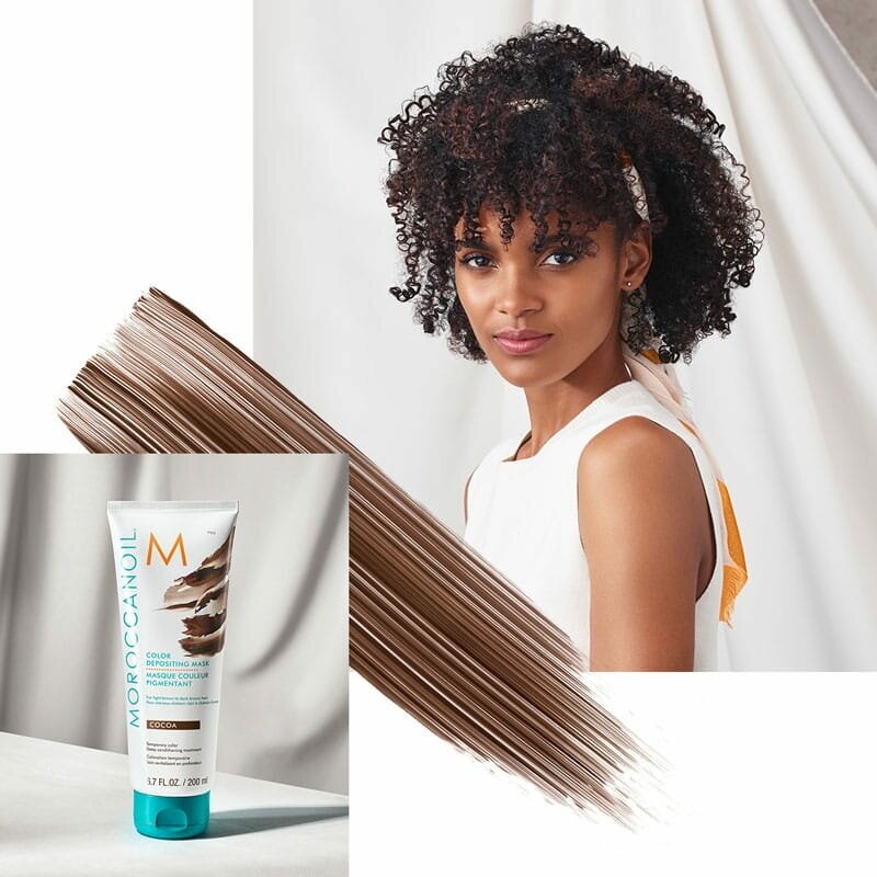 Moroccanoil Тонирующая маска для волос Depositing Mask тон Cocoa 30 мл (Moroccanoil, ) - фото №5