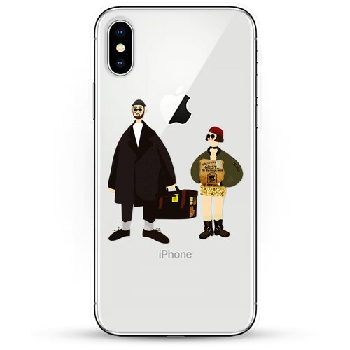 фото Силиконовый чехол матильда и леон на apple iphone xs max andy & paul