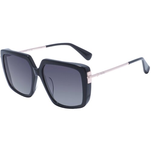 Солнцезащитные очки Max Mara, бесцветный, черный
