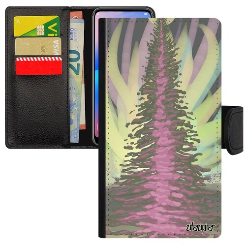 фото Чехол книжка для мобильного redmi note 6 pro, "зимняя ель" снег ночь utaupia