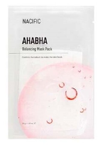 Nacific AHABHA Balancing Mask Pack Балансирующая маска с AHA и BHA кислотами, 5шт.