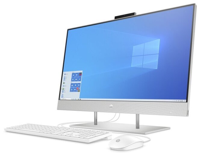 Моноблок HP All-in-One 27-dp0017ur NT 27 FHD1920x1080 AMD Ryzen 3-4300U 4GB DDR4 3200 1x4GB SSD 256Gb AMD integrated graphics noDVD kbd mouse wired HD Webcam Natural Silver Win10 1Y Wty14Q50EA