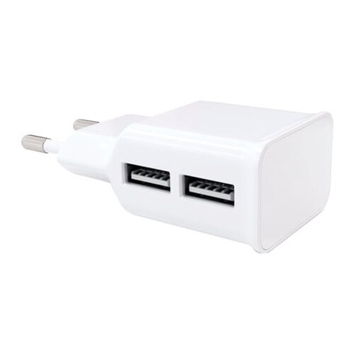 Зарядное устройство сетевое (220 В) RED LINE NT-2A кабель для IPhone (iPad) 1 м 2 порта USB выходной ток 21 А белое УТ000012255