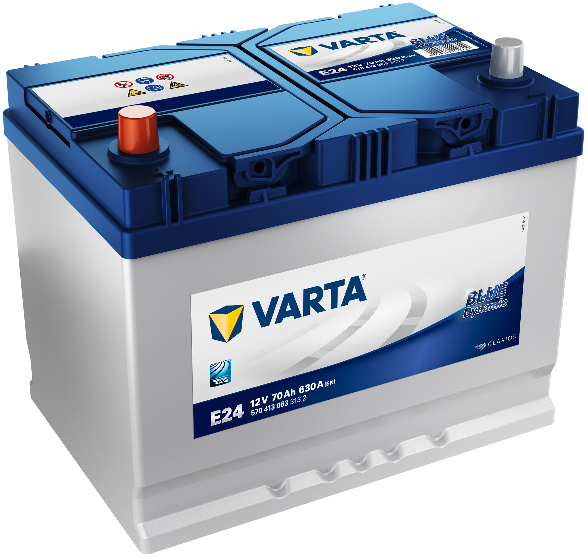 Аккумулятор для грузовиков VARTA Blue Dynamic E24 (570 413 063) 260х175х225