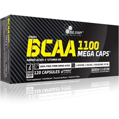 Olimp BCAA Mega-Caps 1100 мг 120 капсул (Olimp) аминокислота olimp sport nutrition argipower 1500 mega caps 120 шт