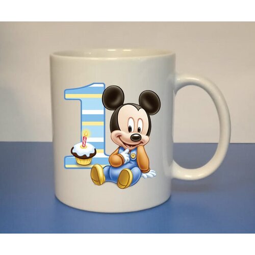 Кружка с принтом, Микки маус мальчик 1 годик(месяц)