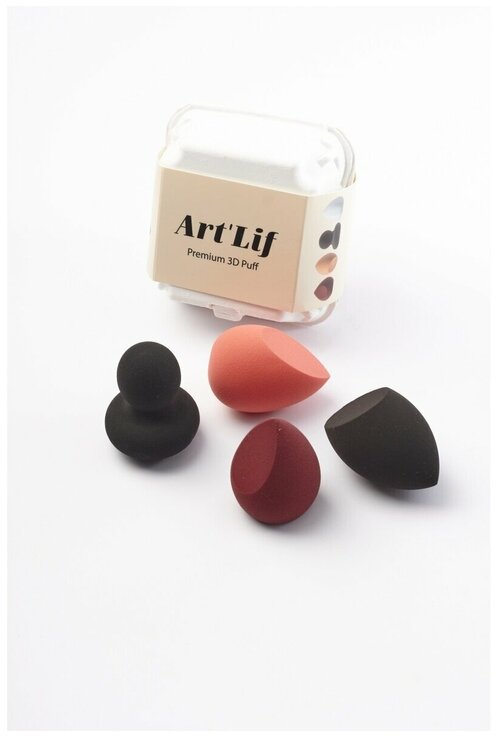 Спонж косметический The SAEM ArtLif Premium 3D Puff (4 шт)