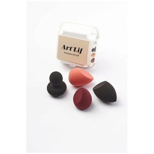 Спонж косметический The SAEM Art'Lif Premium 3D Puff (4 шт) спонж косметический the saem art lif soft pang pang cushion puff