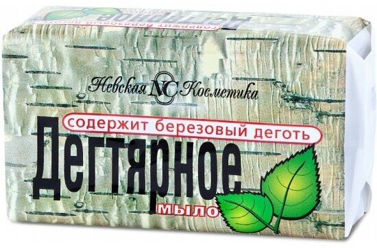 Мыло туалетное Невская Косметика Дегтярное, 4х100 г