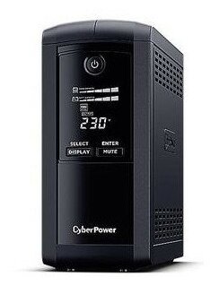 CyberPower ИБП Line-Interactive VP700ELCD 700VA/390W USB/RS-232/RJ11/45 (4 EURO)