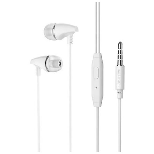Наушники с микрофоном Borofone BM25 Sound Edge 12м белые 26400₽