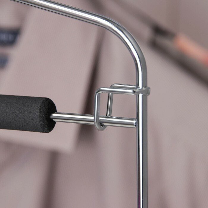 LaDо́m Плечики - вешалки многоуровневые для брюк и одежды LaDо́m Doux с антискользящей защитой от заломов, 37×31см, цвет чёрный