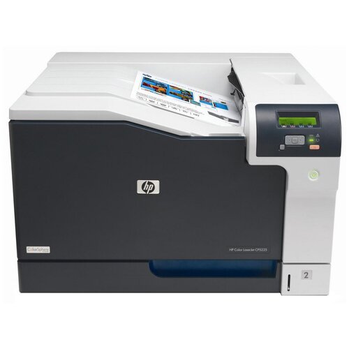 Принтер лазерный HP Color LaserJet Professional CP5225dn (CE712A), цветн., A3, бело-черный принтер лазерный hp color laserjet pro cp5225dn ce712a a3 duplex net черный