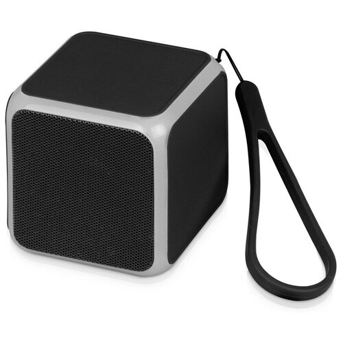 Колонка портативная «Cube» с подсветкой, черный